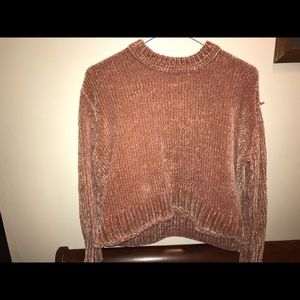 Dusty Rose Cropped Sweater